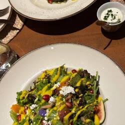 Granatapfelsalat, Spinatsalat
