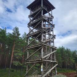 Ich erklimme den Aussichtsturm.