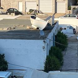 The tide was quite high today