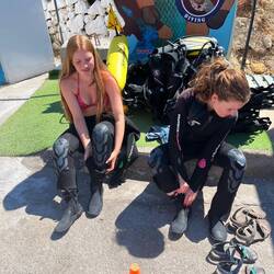 Getting ready to Scuba