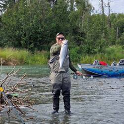 Der erste Fang des Tages um 10:46 (wir sind nicht soo früh unterwegs gewesen)