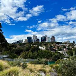 De skyline van North Sydney