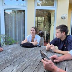 Nicole,, Tamara Tim und Clemens unsere Crew...