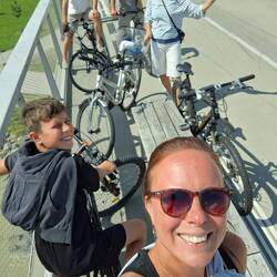 Eine Stadtführung mit dem Fahrrad.