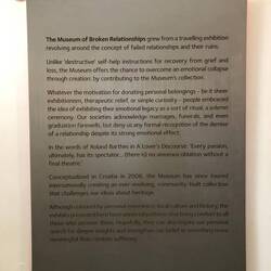 Museu das relações partidas