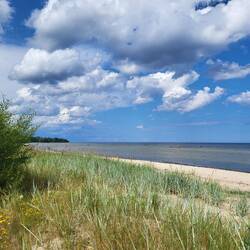 Noch ein Blick in die Bucht, bevor wir dem Regen entwischen. 😀