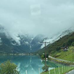 Der Gletscher von Weitem