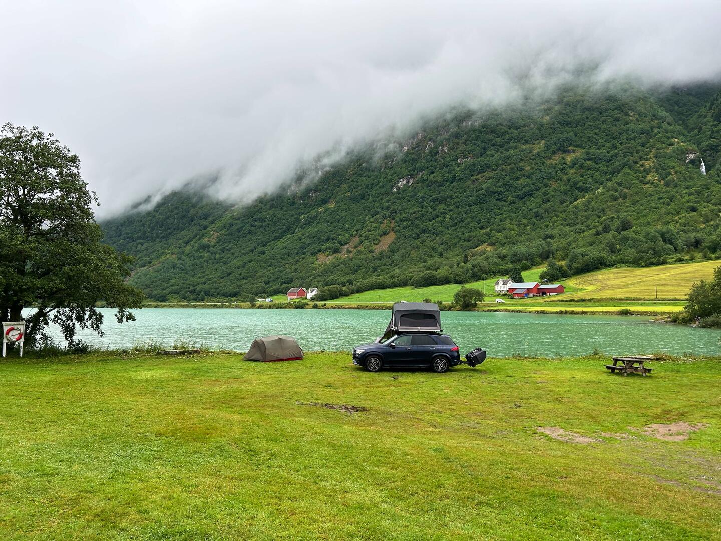 Morgens auf dem Campingplatz