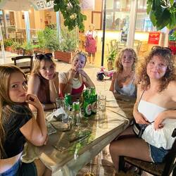 Waiting for our food