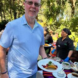 A yummy lunch at the botanical garden