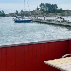 Blick aus der Sauna