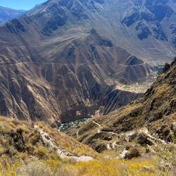 Die Oase ist schon wieder nur ein kleiner, entfernter Fleck