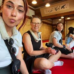 Tea house break at Kinkaku-ji