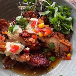 Suppe mit viel Hähnchen