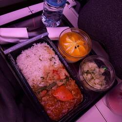 Essen im Flieger