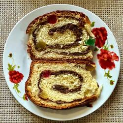 Zum Dessert gab es Cozonac, ein süsses Hefegebäck aus der typisch rumänischen Küche. 😋