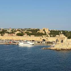 The old walled town of Rhodes