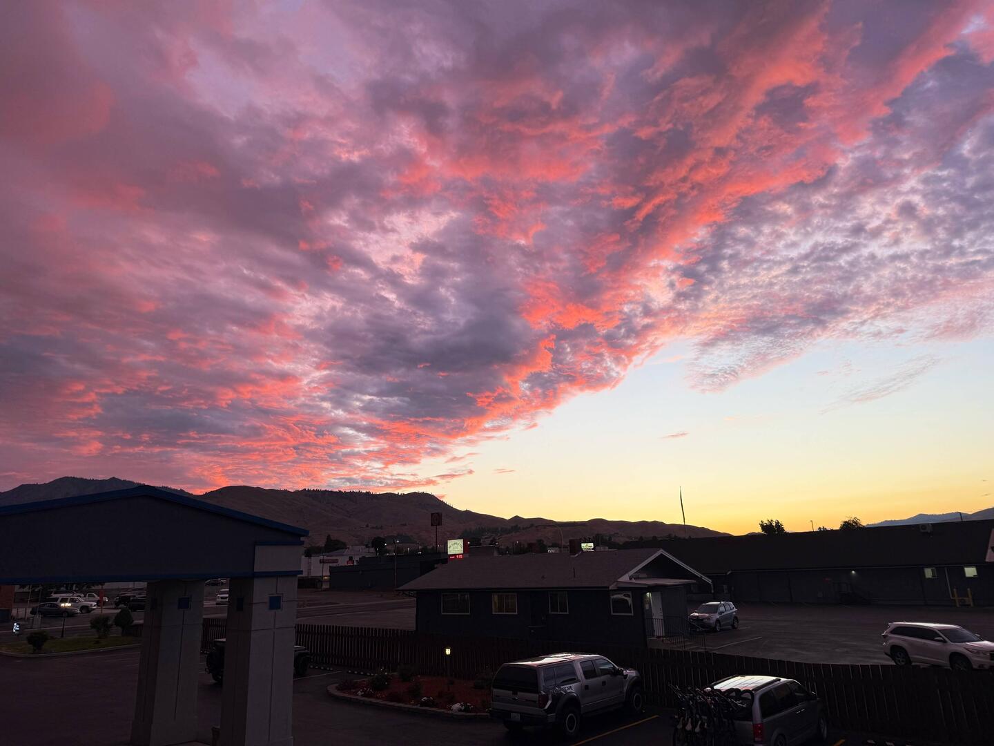 Versöhnlicher Sonnenuntergang in Wenatchee