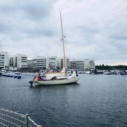 Mit wirklich kleinem Boot aus Deutschland, fast 2000km. Respekt!