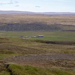 Laugarfell Hütte im Hochland