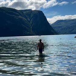 Baden im Storefjord🩳