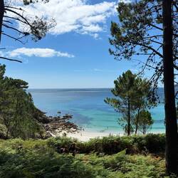 We called this the secret beach. Only accessible by steep trail.
