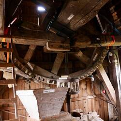 Diverse verschiedene hölzerne Getriebe.