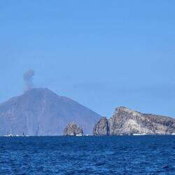 Kleiner Ausbruch des Stromboli