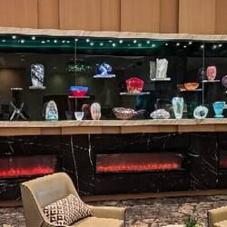 Various different glassware artists.
