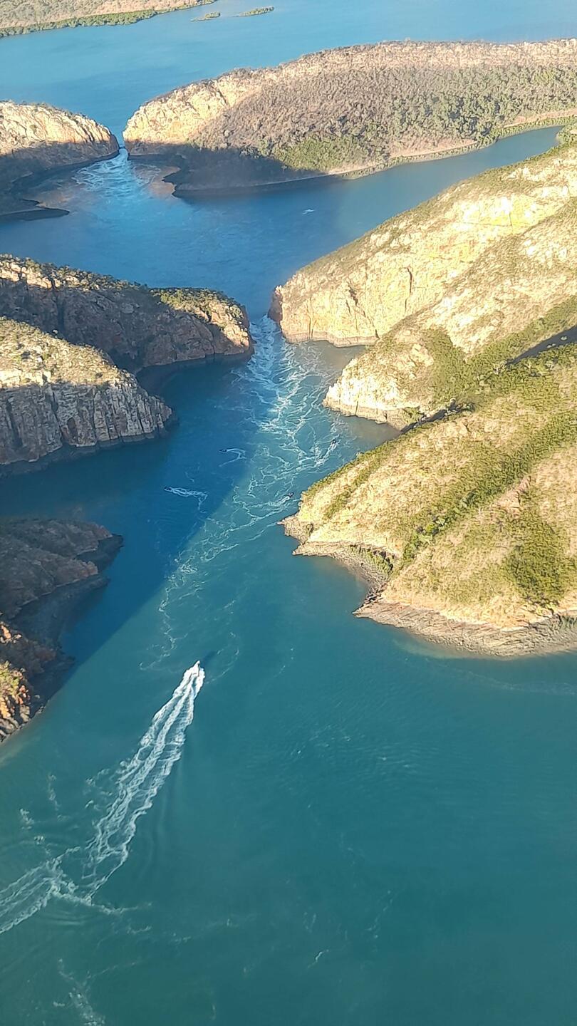 First look at horizontal falls