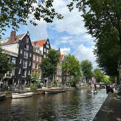 Sitting by the canals