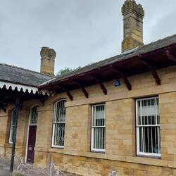 Bakewell Station; disused as a station now and along the former Midland Railway Line