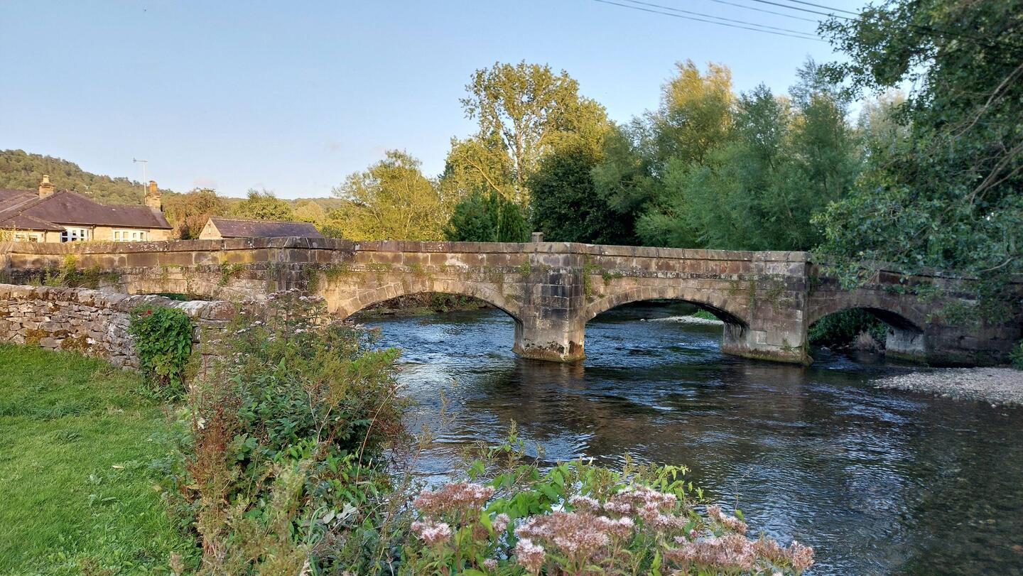 Holme Bridge, an ancient packhorse bridge