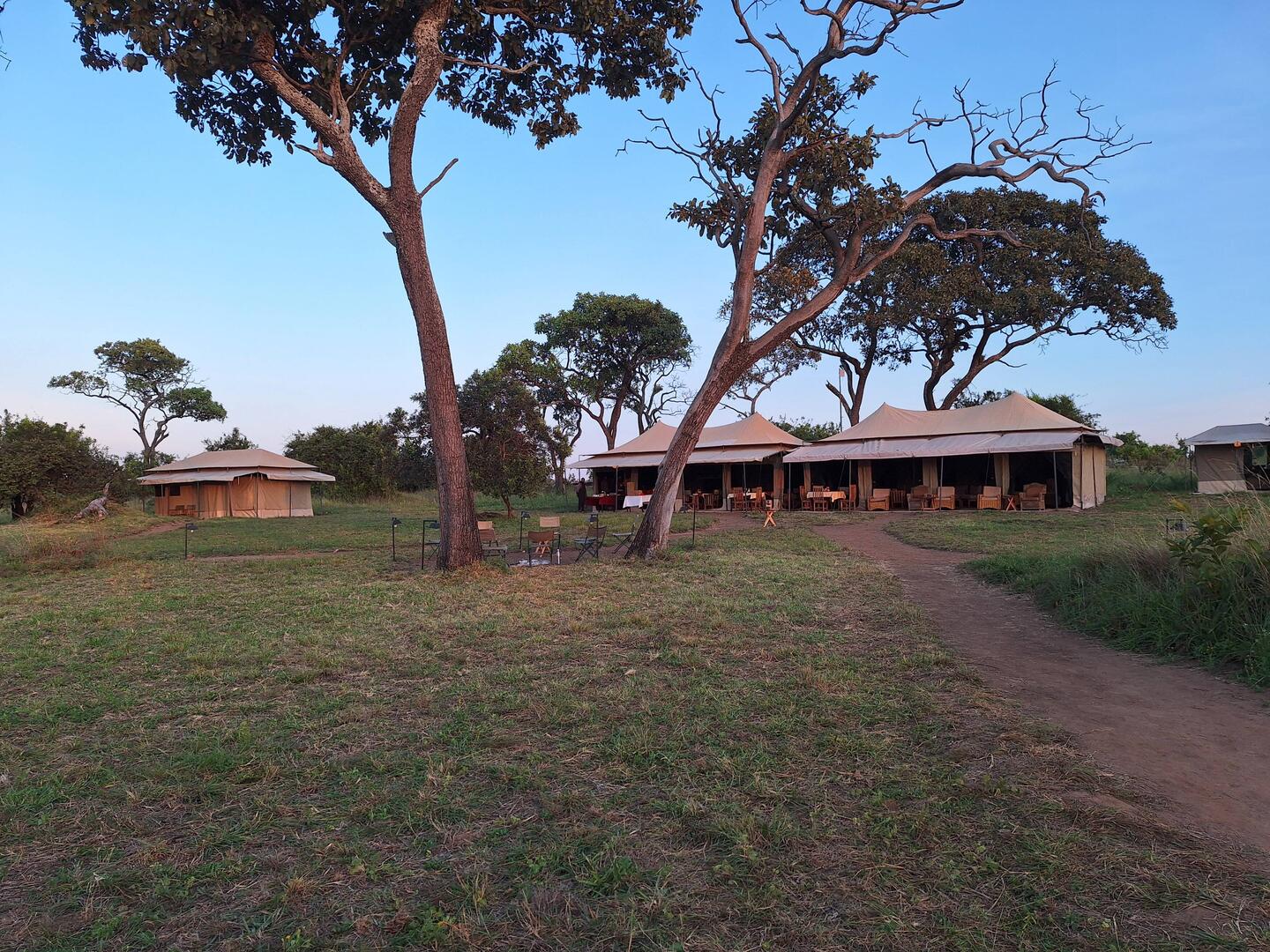 The dining tent at Sero Camp