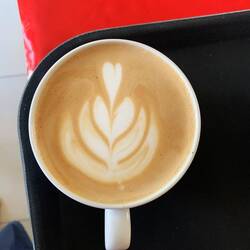 Making coffee at opa