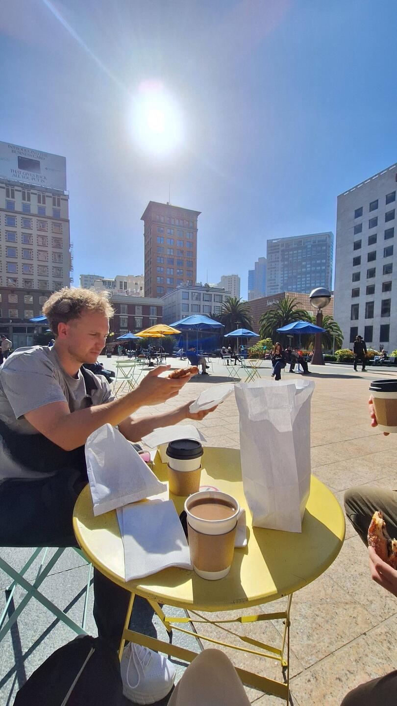 Frühstück auf dem Union Square