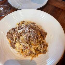Tagatielle with Ragu- very soft pasta and thin