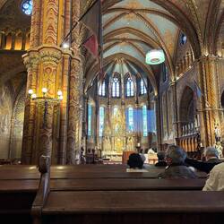 Inside St Mathias.
