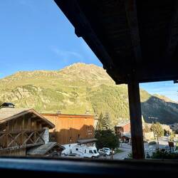 Unser Zimmerblick in Val d'Isére