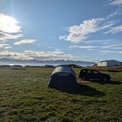 Am zweiten Tag ganz alleine auf dem Campingplatz