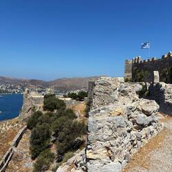 Ein Teil der Burg von Leros