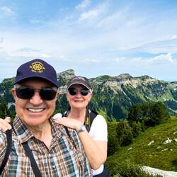 Before we set off on our hike in the Emmental Alps.