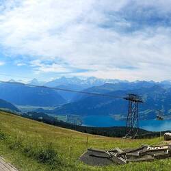 Panorama from the Niederhorn Station.