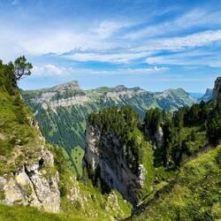The peak on the left is Sigriswiler Rothorn — Emmental Alps.
