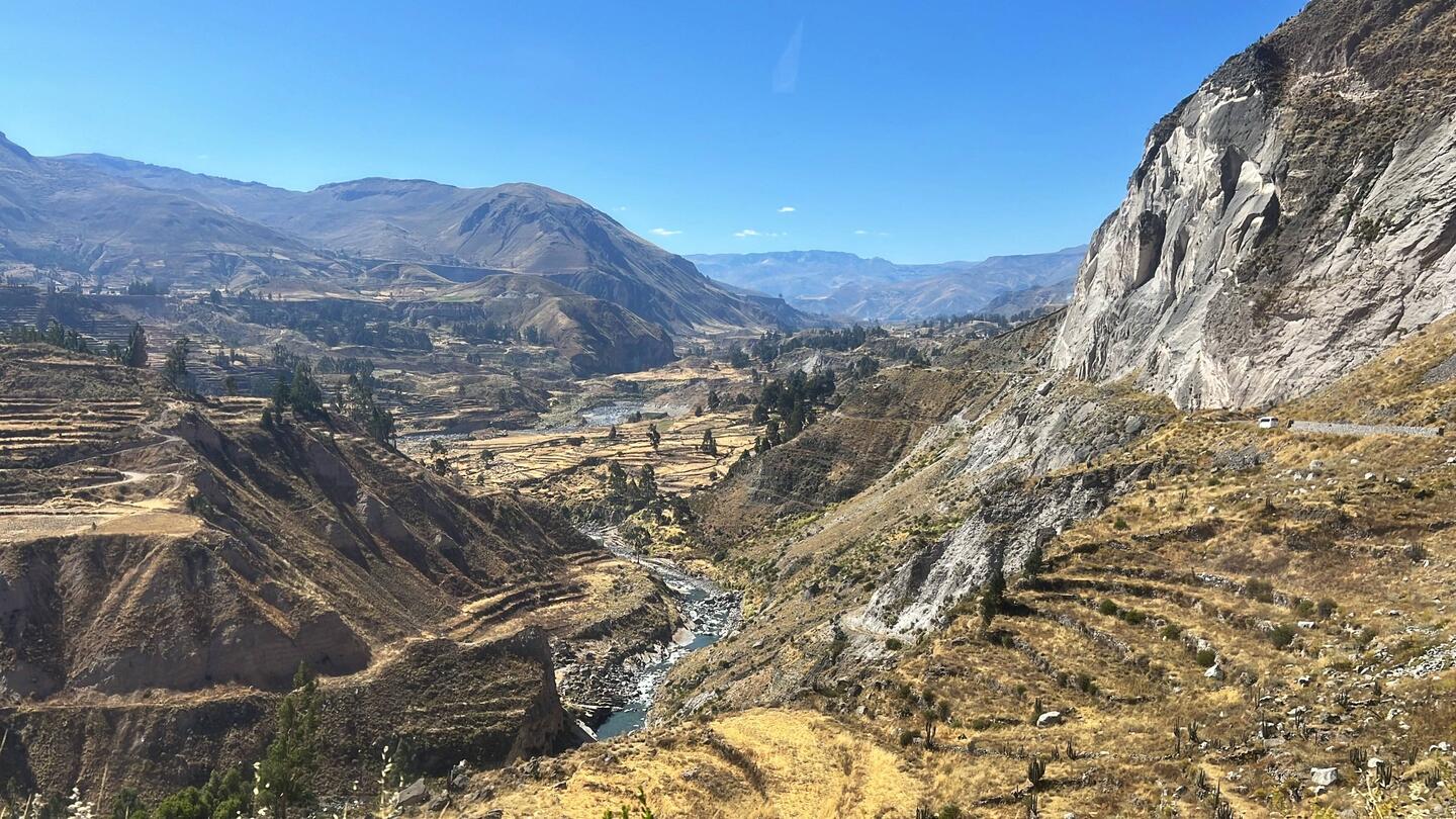 Es geht am Canyon entlang nach Chivay zurück