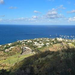 Aussicht auf den Strombolicclio und den Ort San Vicenzo