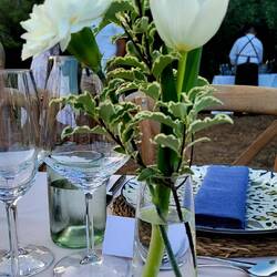 Noch mehr von der Tischdekoration.