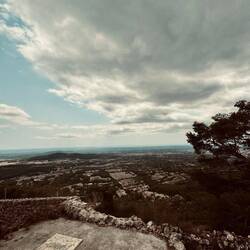 Der Ausblick vor der kirchlichen Trauung.