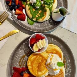 Fluffy japanische Pancakes