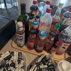 Es gibt auch Kühne an Bord